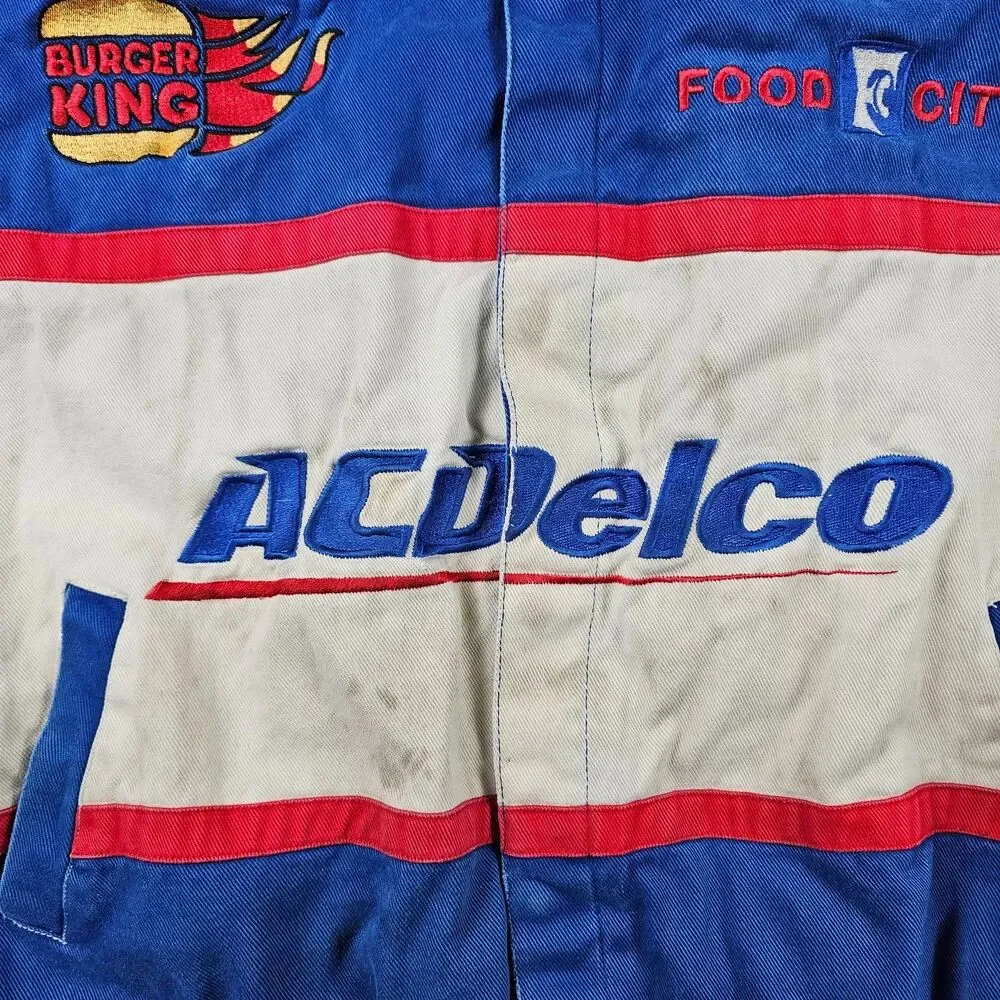 Vintage Jeff Hamilton Dale Earnhardt Jr Jacket Mens 2XL #3 Distressed Nascar 90s